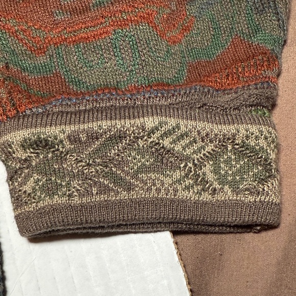 Vintage 90s COOGI Multicolor V-Neck Men's Sweater Medium - Picture 10 of 10